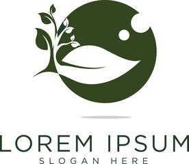 Abstract vibrant tree logo design, root vector - Tree of life logo design inspiration isolated on white background.	