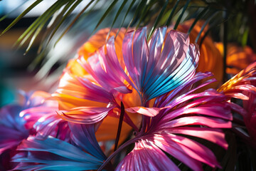 tranquil liberation embodied by swaying palm fronds encapsulates rejuvenating power of nature, offering a gateway to transcendence beyond mere thought and sentiment