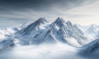 Obraz premium snow covered mountains