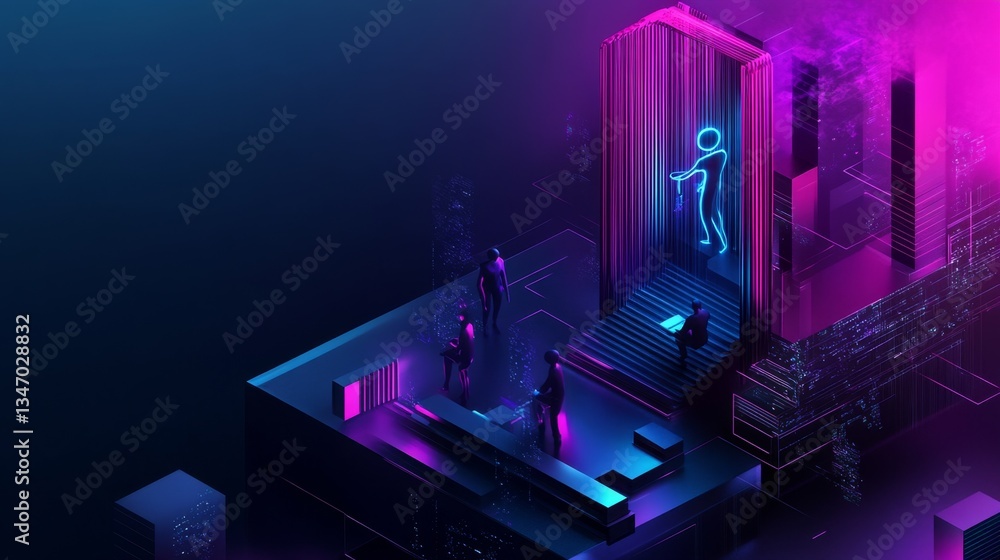 Poster engineers exploring ai powered metaverse in