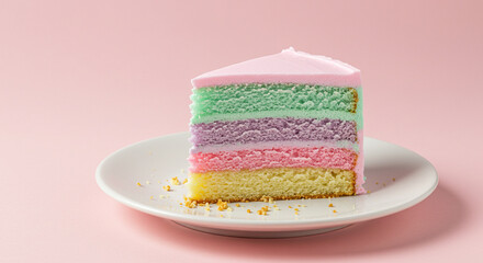 cake with pink icing and sprinkles