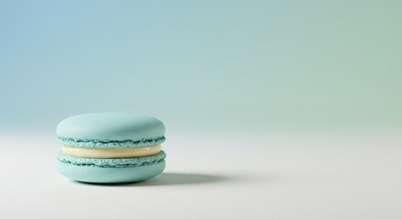 colorful macaroons on a white background