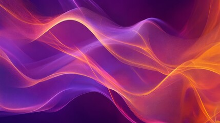 Fototapeta premium AbstractArt Abstract Purple View Orange Digital Energetic