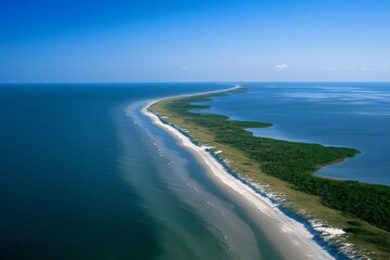 Florida point radiates with its rare geography striking shorelines and an air of residing in a warm paradise where land unites with tide  
