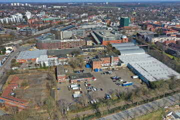 Hamburg Bergedorf Stuhlrohrquartier, Stuhlrohrviertel, Luftaufnahme