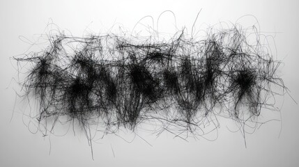 Abstract messy text design on light background