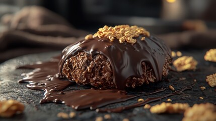 new zealand afghan biscuit with chocolate
