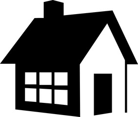 House clipart design on plain white transparent isolated background for card, shirt, hoodie, sweatshirt, apparel, tag, mug, icon, poster or badge