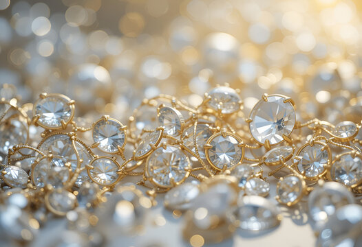 Diamonds with gold