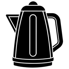  Electric Kettle Icon Vector - Kitchen Appliance Illustration for Hot Beverage Preparation