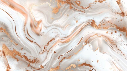 Fototapeta premium White and Rose Gold Marble Background with Elegant Texture