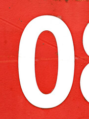 Written Wording in Distressed State Typography Found Ransom Letter O Number 0