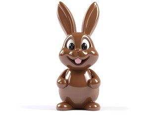 Obraz premium Cute Bouncing Chocolate Bunny