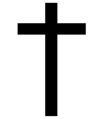 Cross clip art design on plain white transparent isolated background for card, shirt, hoodie, sweatshirt, apparel, card, tag, mug, icon, poster or badge