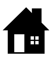 House clipart design on plain white transparent isolated background for card, shirt, hoodie, sweatshirt, apparel, tag, mug, icon, poster or badge