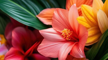 Fototapeta premium Vibrant floral arrangement garden photography nature close-up beauty