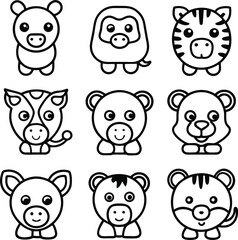 Adorable Animal Doodles – Easy and Fun Kids’ Coloring Activity
