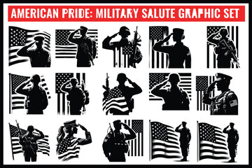 American  Soldier Tribute | Patriotic Military biker Silhouette