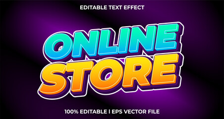 Online store editable text effect, graphic style collection