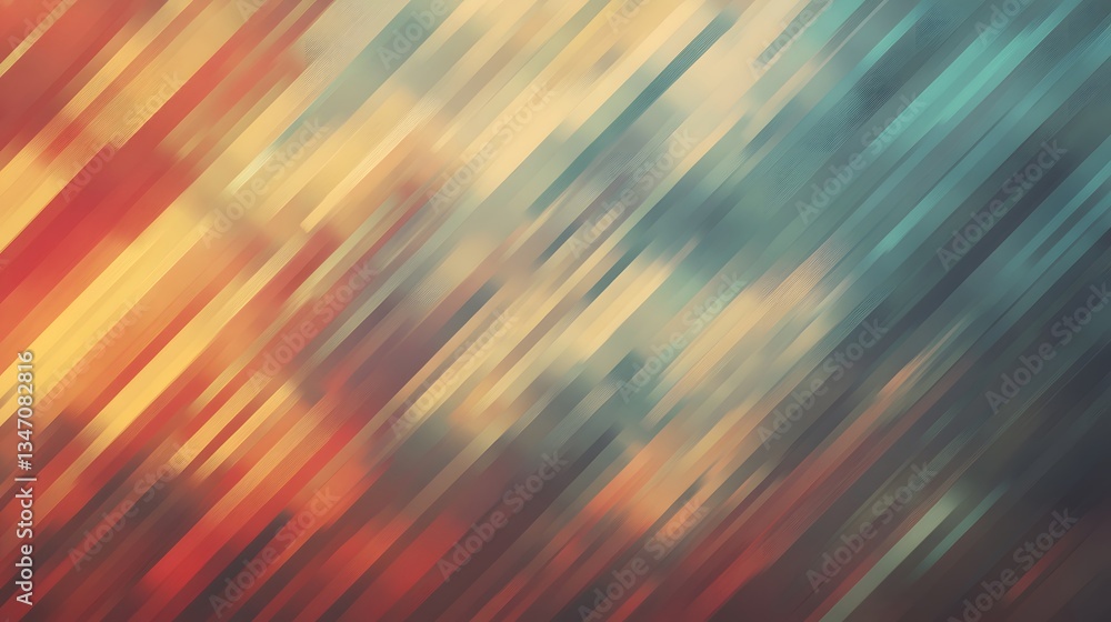 Poster colorful diagonal lines blend into a beautiful abstract background design