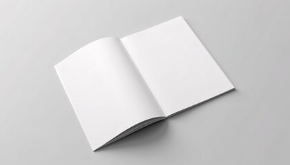 "Annual report booklet mock up with clean typography and professional layout."