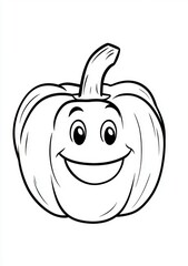 Obraz premium funny cartoon pumpkin