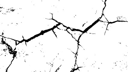 Vector grunge cracked texture style with cracked texture. cracked concrete wall covered with gray cement texture as background, Grunge cracked texture Transparent background.