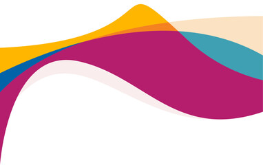 Colorful abstract shapes saturated fluid vector. wave colorful abstract background