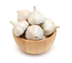Garlic. Group isolated on white background.