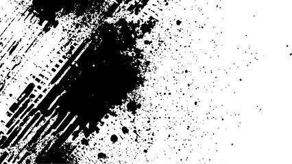 Black halftone dots white abstract background.  Halftone grunge texture white background. Vector  style paintbrush grunge with halftone dots pattern texture. 