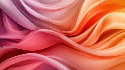 Obraz premium Digital art flowing fabrics and abstract color patterns