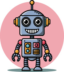 Fototapeta premium Bold Mechanical Robot Art.