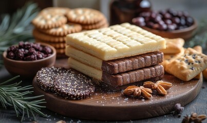 Fototapeta premium chocolate and nuts
