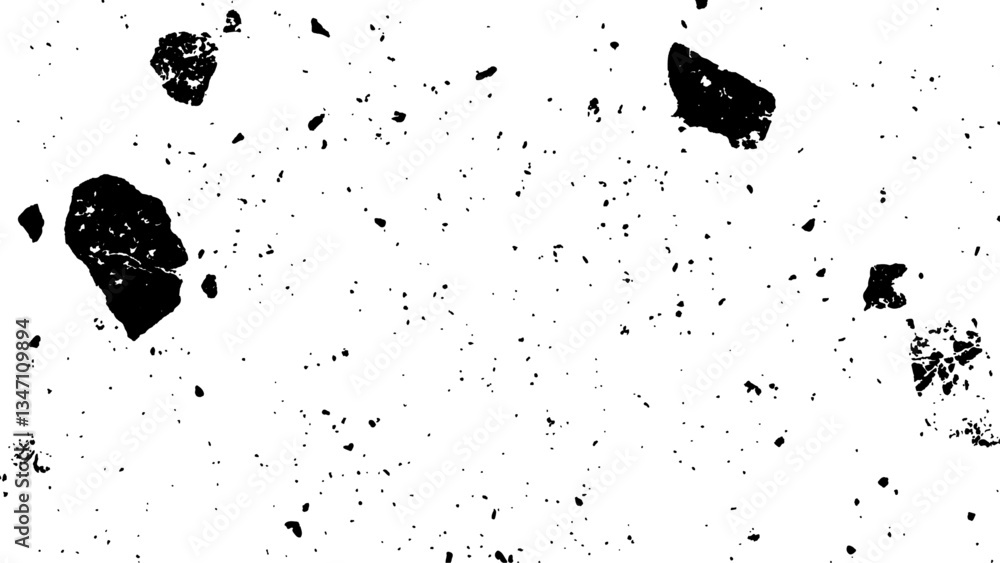 Poster black and white grunge texture background. terrazzo floor texture. terrazzo seamless texture. floor 