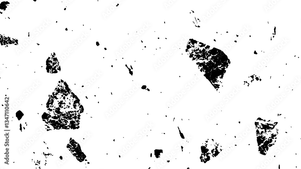 Poster black and white grunge texture background. terrazzo floor texture. terrazzo seamless texture. floor 