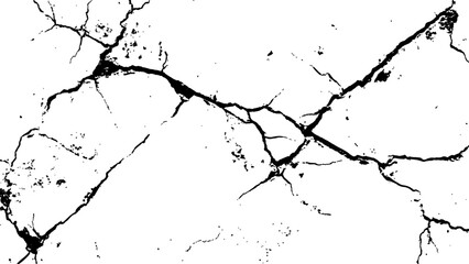  Grunge wall texture with crack. Crack texture lines isolated on white background. Vector surface cracks and fissures in ground. and surface and scratches Transparent background.