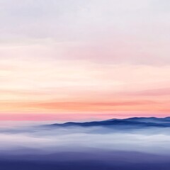 Obraz premium Misty Mountain Sunrise Landscape. (4)