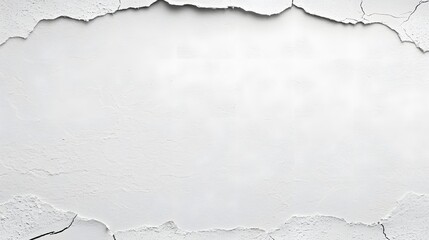 Torn White Paper Texture with Empty Space for Design and Creative Background Use