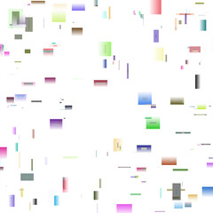 Colorful Glitch Abstract Illustration with Transparent Background, Futuristic Digital Texture, Cyberpunk Aesthetic, Modern Digital Overlay for Creative Projects, High Resolution PNG