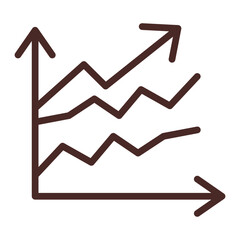 Line Graph Icon Design