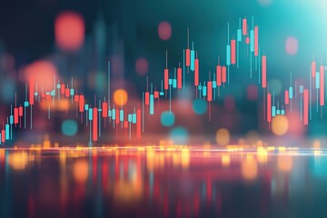 Stock market or forex trading graph in graphic concept for financial investment or economic trends business idea design. Worldwide finance background. Vector illustration.