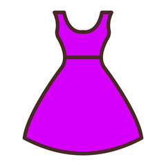 Woman Clothes Icon Design