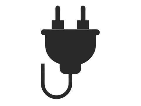 recommend clip art: Plug Electric Cable silhouette Wire Icon Vector, Plug Icon Vector Symbol Design Illustration