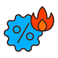 Hot Deal Icon Design