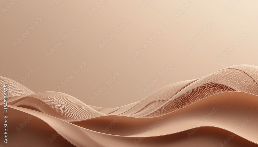 Poster flowing textures and patterns abstract design digital art indoor environment close-up view contempor