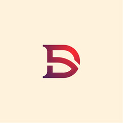 Combination logo of the letters S and D