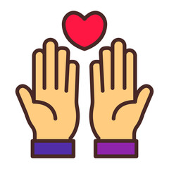 Prayer Vector Icon Design