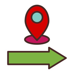 Let Go Vector Icon Design