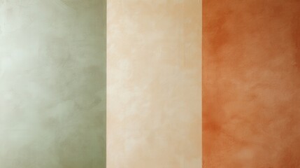 Fototapeta premium Muted Earth-Tone Background Transitioning from Terracotta to Green with Textured Finish