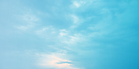 sunny sky blue light watercolor background. Aquarelle painting brush effect card paper textured canvas cloudy smoke space for text, entertaining card, template. aquamarine color graphics illustration